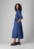 Cotton Poplin Shirt Dress | French Blue